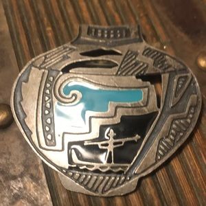 Turquoise sterling  silver pendant